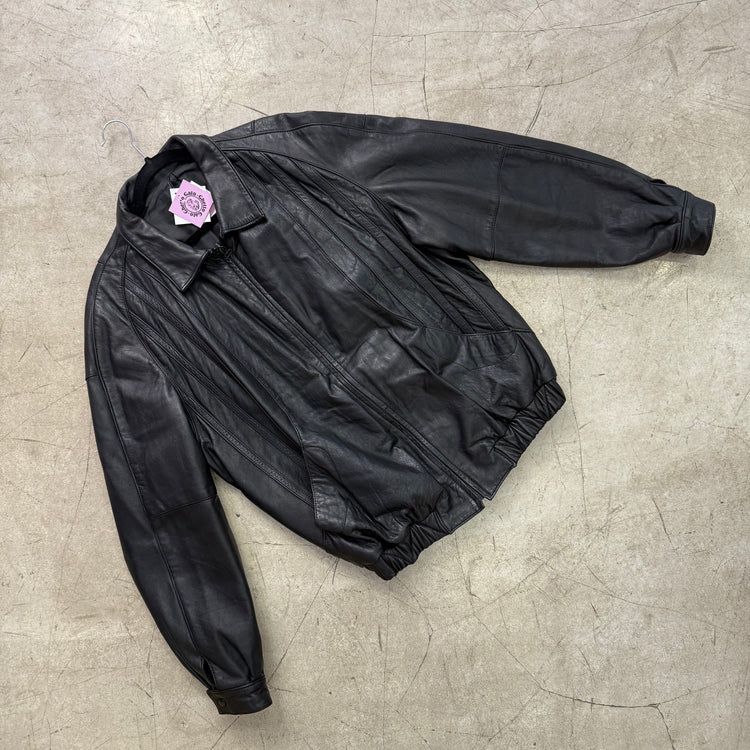 BOMBER PIEL BLACK ZERIMAR