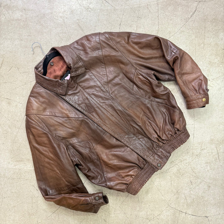 BOMBER PIEL BROWN UNIQUE