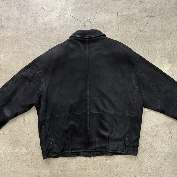 BOMBER PIEL BLACK NEIMAN MARCUS