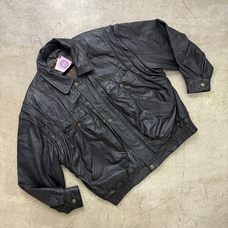 BOMBER PIEL BLACK GREAT SEAL