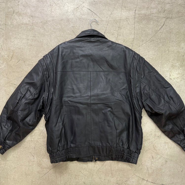 BOMBER PIEL BLACK GREAT SEAL