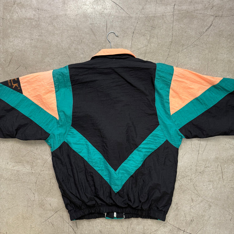 CRAZY JACKET BLACK ORANGE GREEN